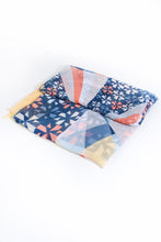 Load image into Gallery viewer, Geometric Print - MSH - Beautifully illustrated scarf with colour-block border design