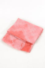 Load image into Gallery viewer, MSH - Coral - acid wash design scarf with a sequin stripe.