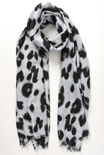 Load image into Gallery viewer, Animal Print Scarf - MSH - Leopard Outlined Design