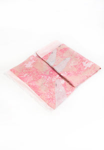 MSH - Dragonfly, large print scarf, frayed edge