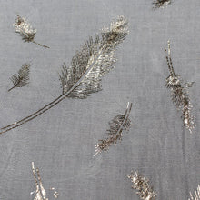 Load image into Gallery viewer, Metallic Eye-catching Feather Print Scarf