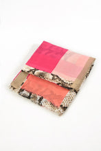 Load image into Gallery viewer, MSH - Snake print - colour block scarf