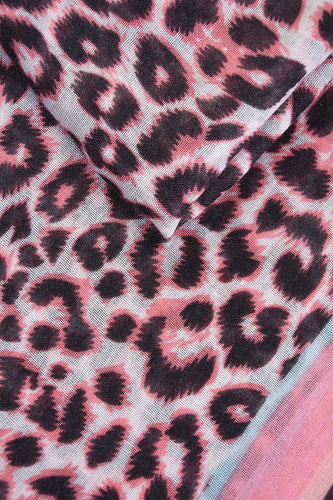 MSH - Multi Leopard Print With Polka Dot Detail Border