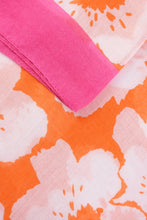 Load image into Gallery viewer, MSH - Floral Printed Scarf With Colour Block Border Design