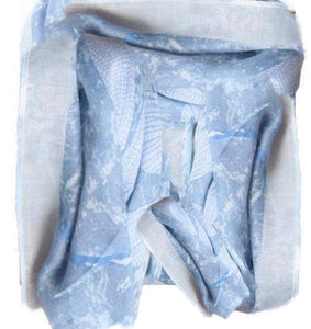 MSH - Dragonfly, large print scarf, frayed edge