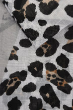Load image into Gallery viewer, Animal Print Scarf - MSH - Grey Neutral Geometric Colour Block