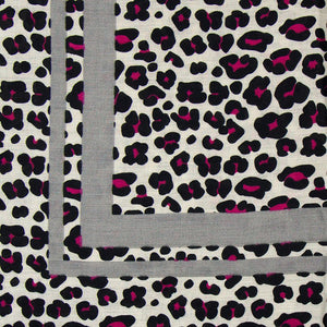 Animal Print - Leopard - Stripes Detailed Scarf